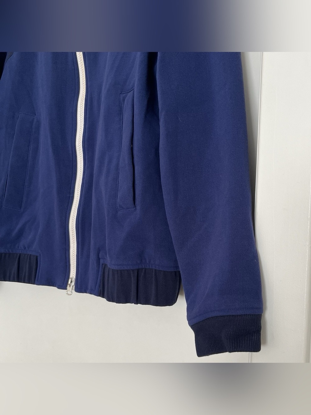 Lacoste Live Women’s Bomber Jacket Size S Blue Black Tennis Preppy Old Money - Picture 4 of 7